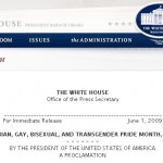 Obama declara junio el mes del orgullo homosexual, bisexual y transexual